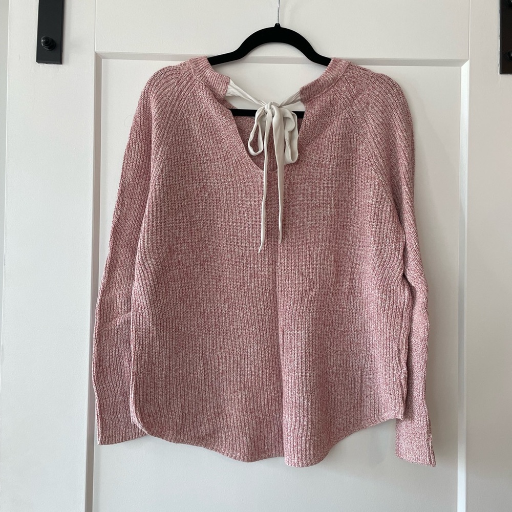 Pink knit sweater